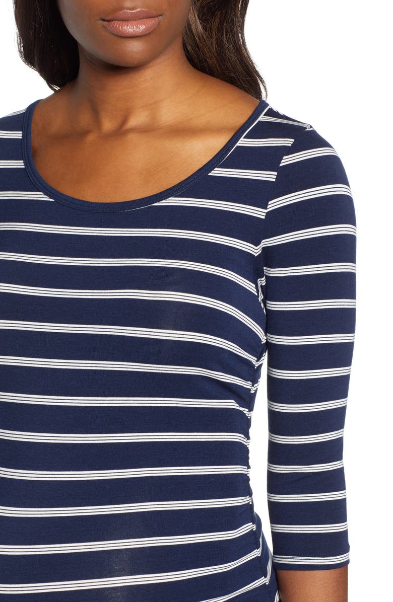 Angel Maternity Side Ruched Maternity Dress, Alternate, color, 