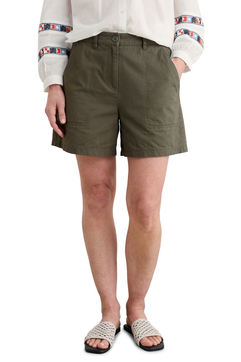 Attic Studio Organic Cotton Shorts, Main, color, ALPINE