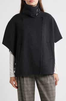 Double Face Wool Blend Cape