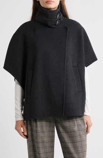 Double Face Wool Blend Cape