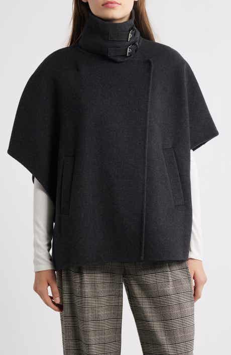 Michael Kors Double Face Wool Blend Cape
