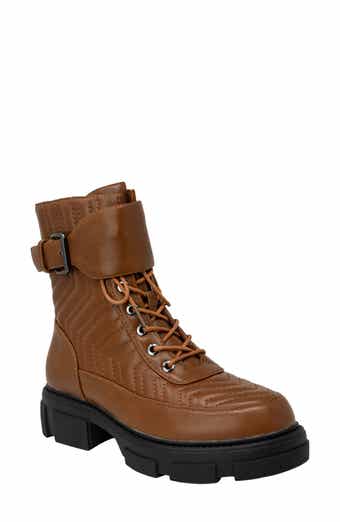 Marveo Quilted Lug Combat Boot