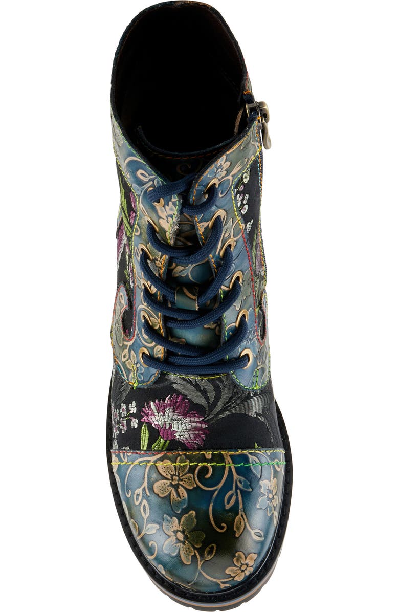 L'Artiste by Spring Step L'Artiste Fantastic Lace-Up Boot, Alternate, color, Blue Multi