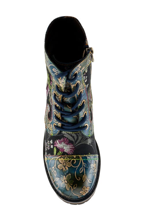 L'artiste By Spring Step L'artiste Fantastic Lace-up Boot In Multi