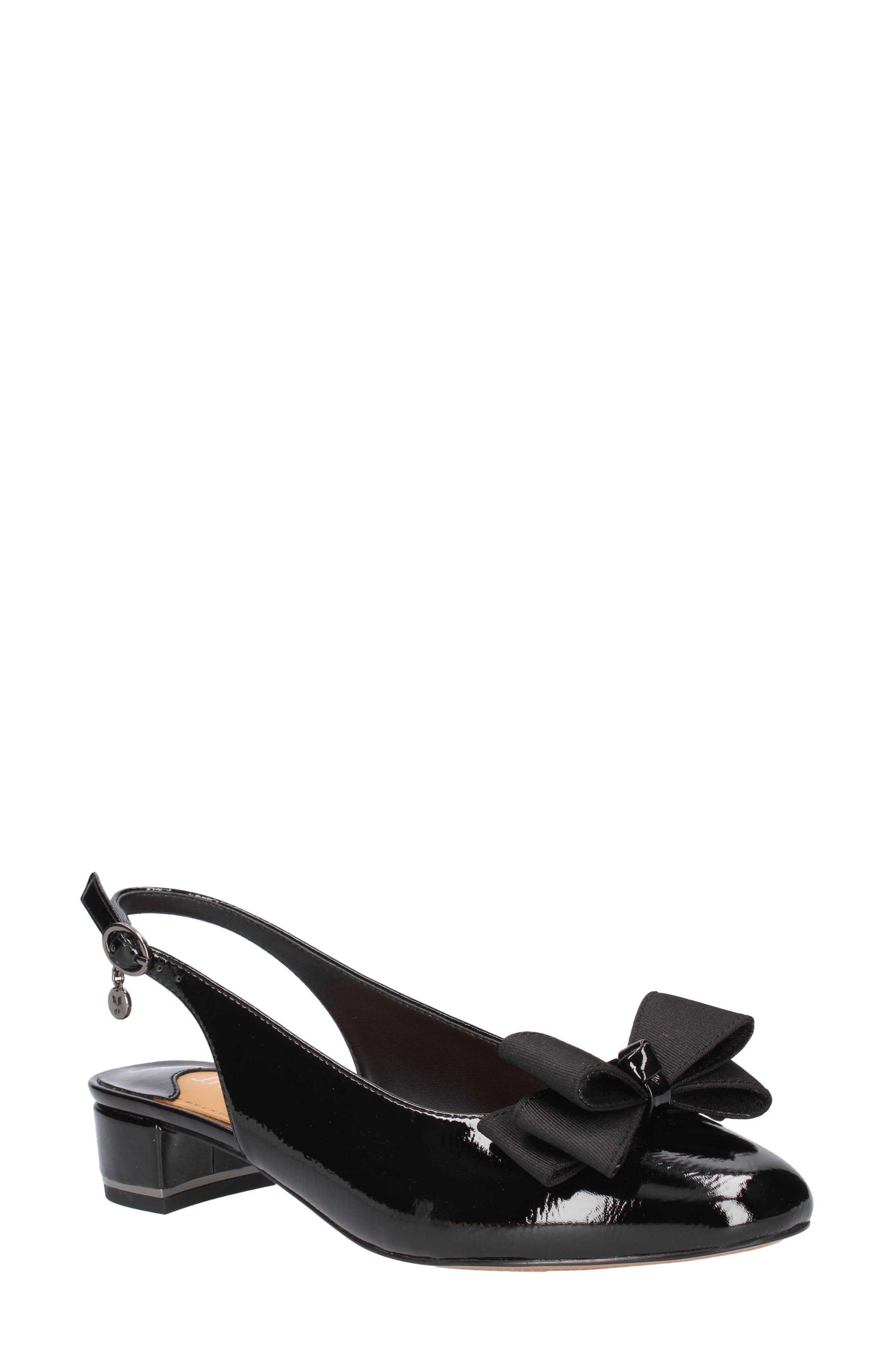 J. Reneé Tanay Slingback Pump, Main, color, Black