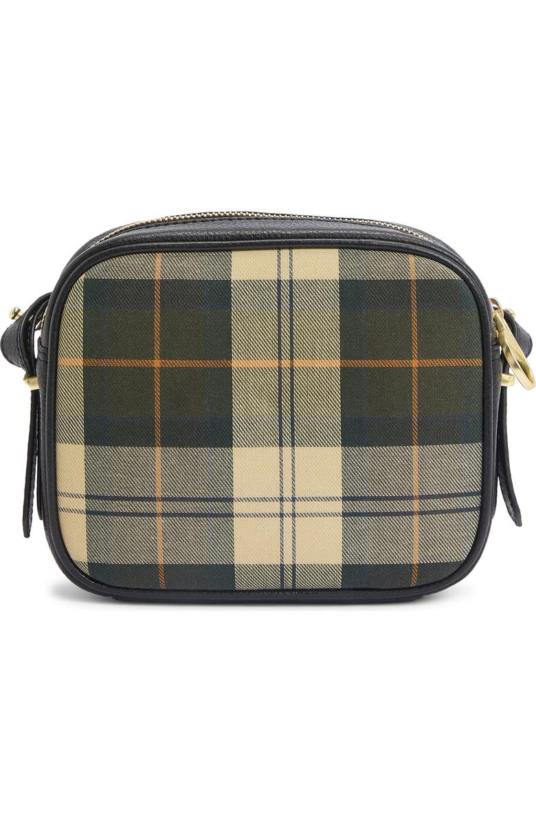 Barbour Daphne Tartan Plaid & Leather Crossbody Bag, Alternate, color, Ancient Tartan