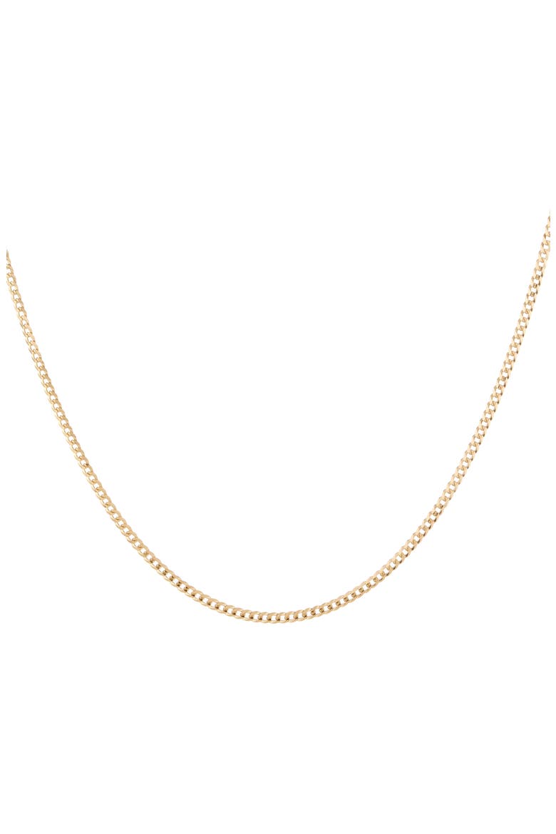 Cuban Chain Necklace, Main, color, Yellow Gold Vermeil