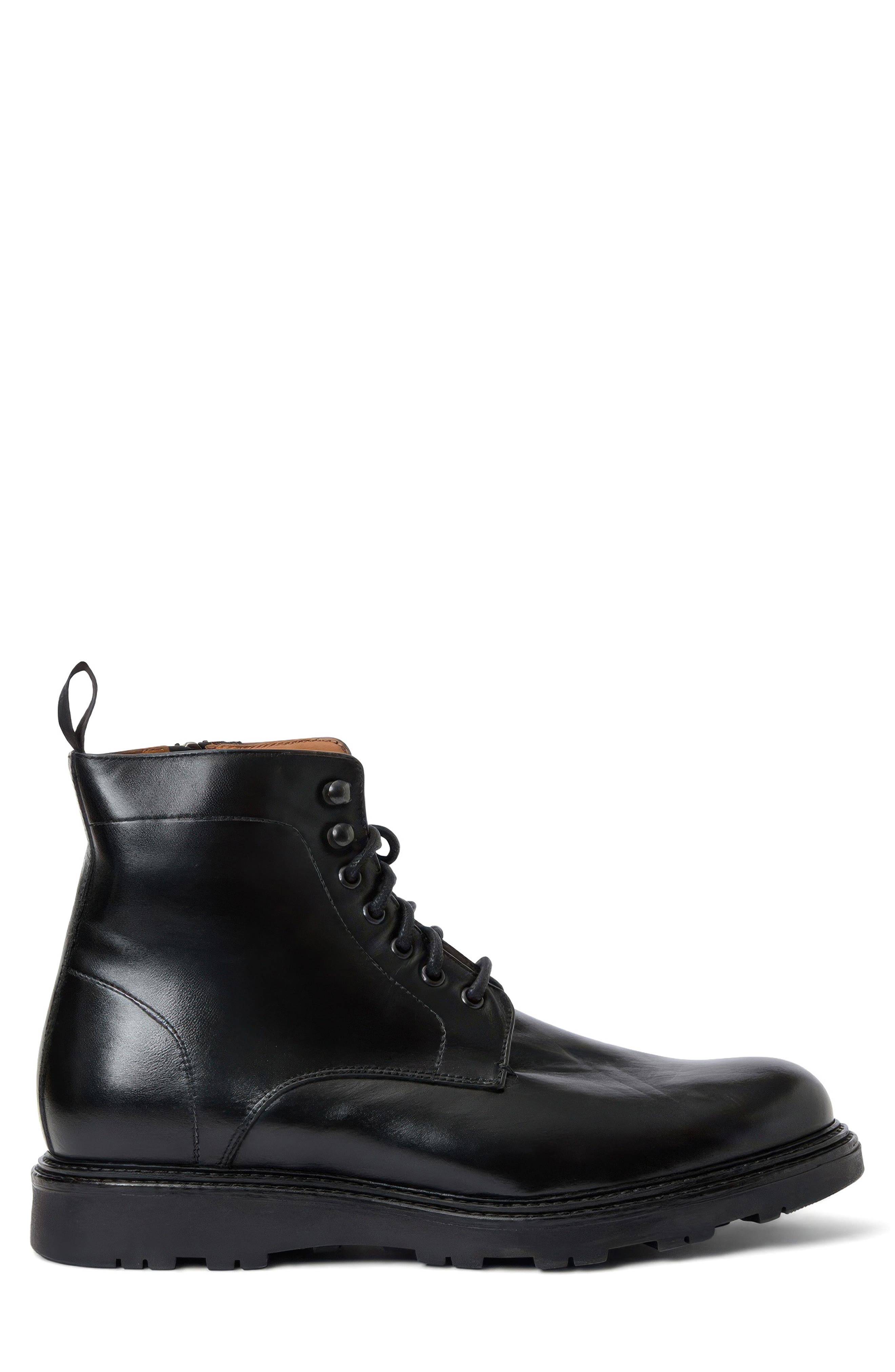 Agostino Waterproof Combat Boot, Alternate, color, BLACK