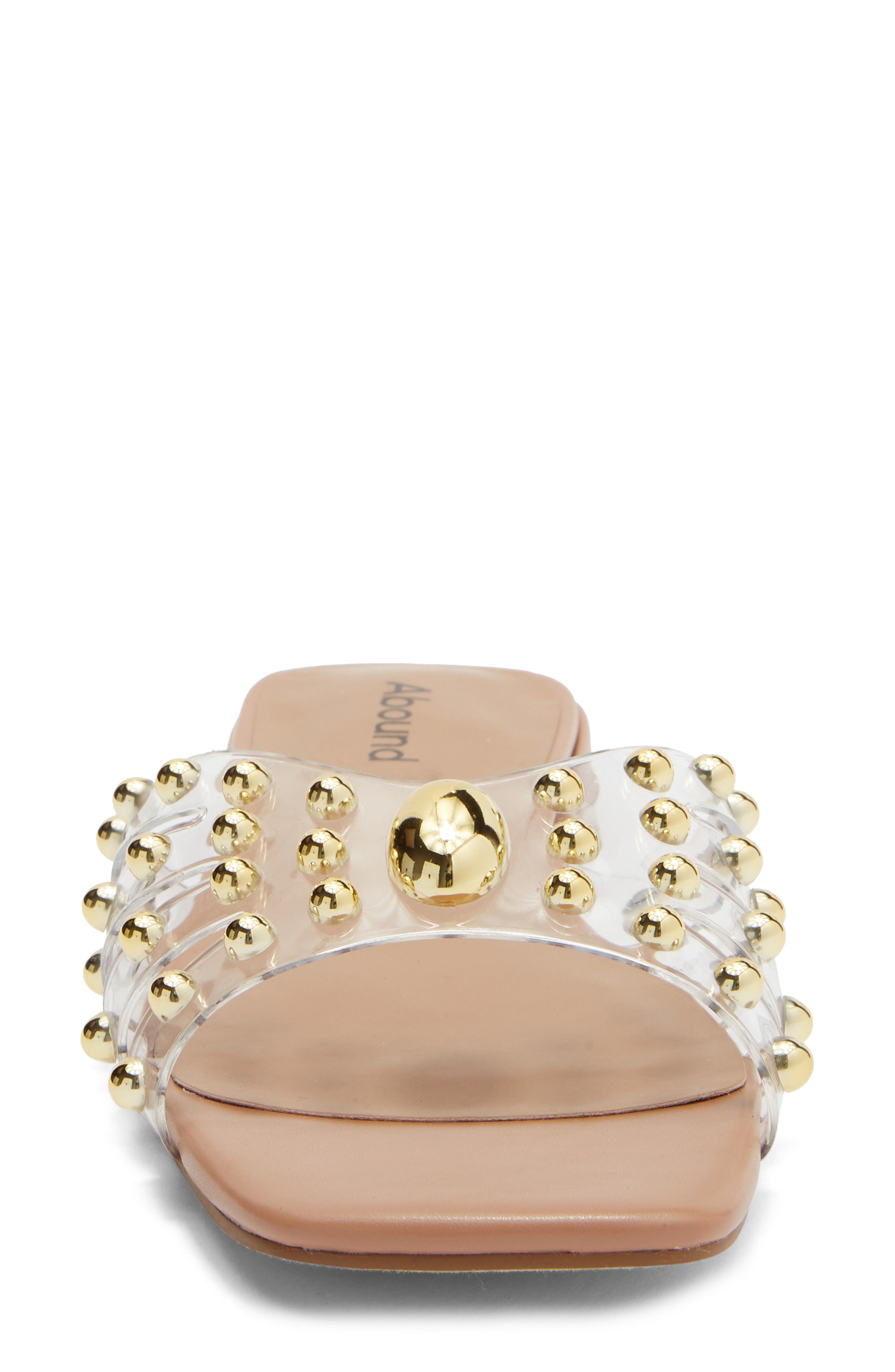 Abound Avianna Studded Slide Sandal, Alternate, color, Clear