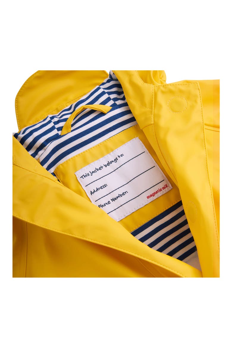 Hooded Citrus Raincoat, Alternate, color, YELLOW