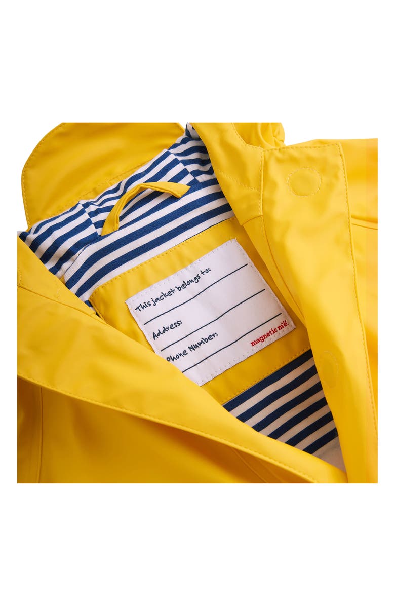 Magnetic Me Hooded Citrus Raincoat, Alternate, color, 