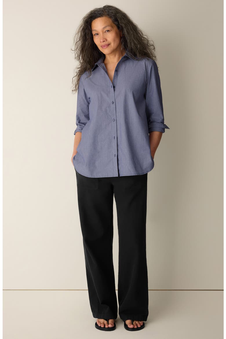 Organic Cotton Long Shirt, Alternate, color, INFINITY