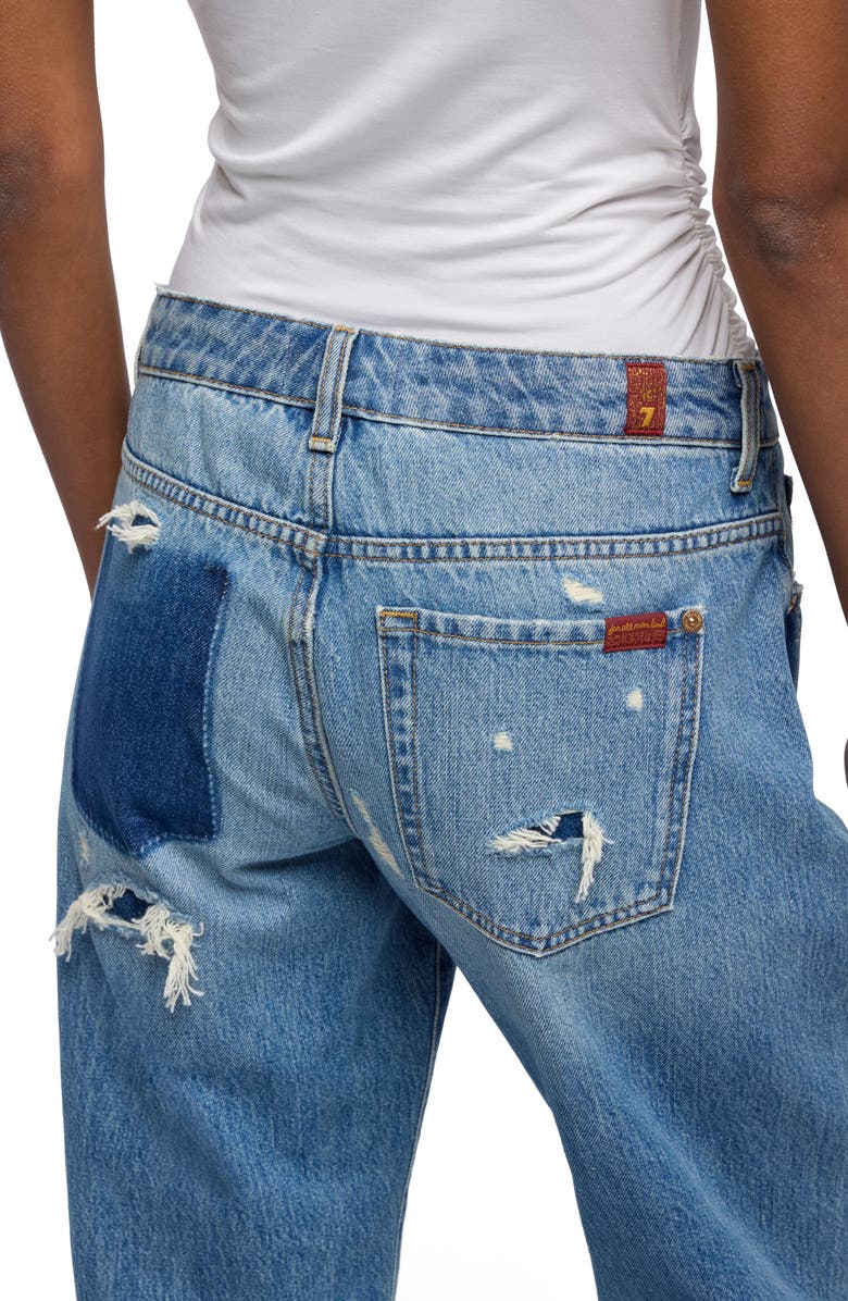 7 For All Mankind Low Straight Leg Jeans, Alternate, color, Shadowcrest