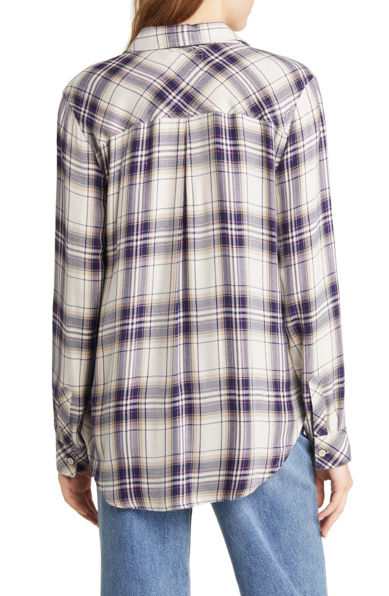 Rails Women's Hunter Metallic Plaid Button-Up Shirt, Alternate, color,