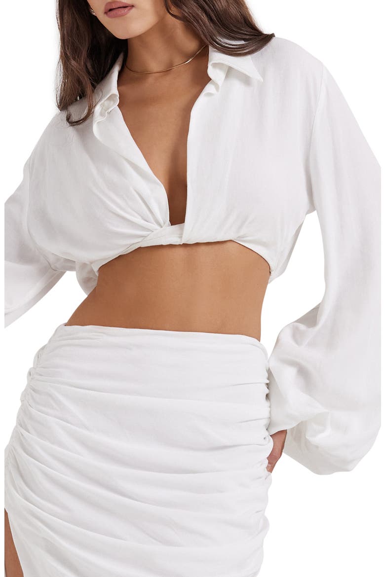 Palmer Crop Top, Main, color, IVORY