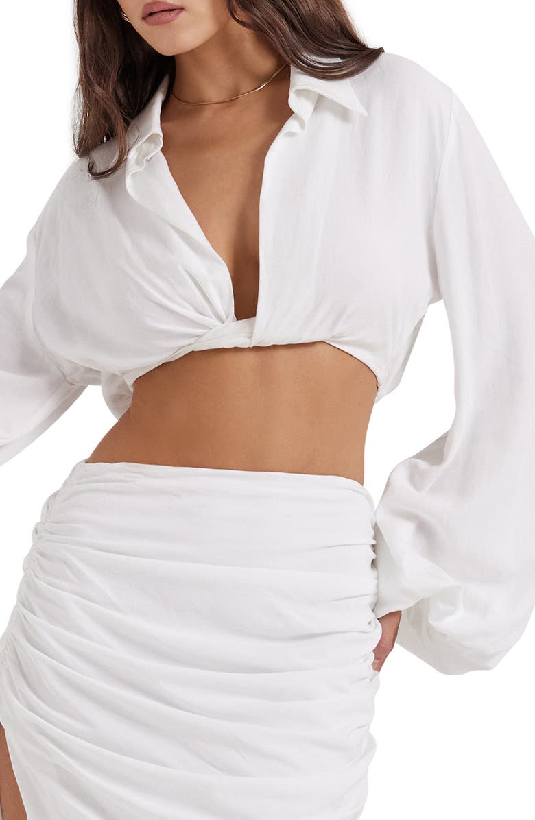 HOUSE OF CB Palmer Crop Top, Main, color, 