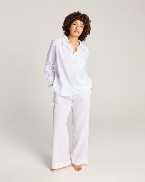 The Seersucker Boxy Long Sleeve Shirt