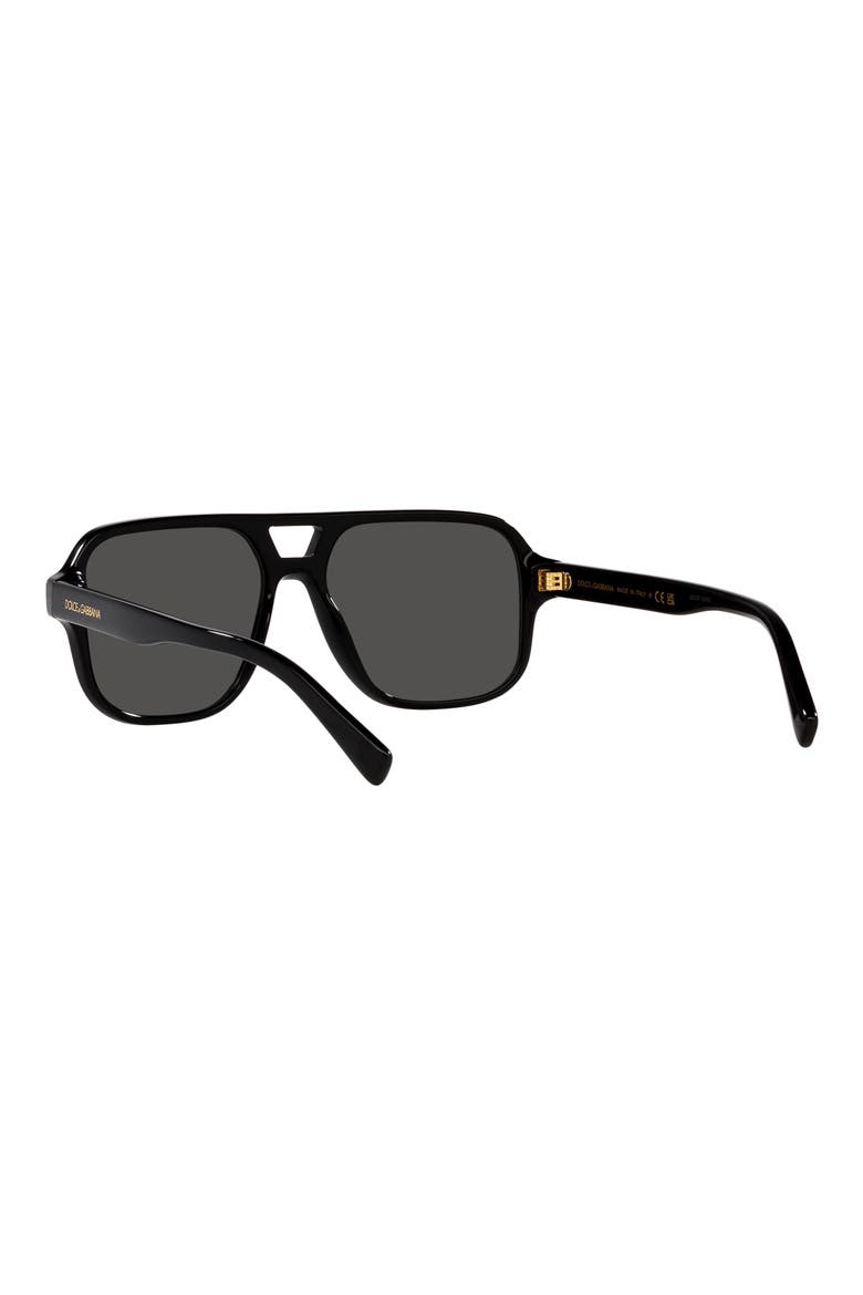 50mm Pilot Sunglasses, Alternate, color, BLACK