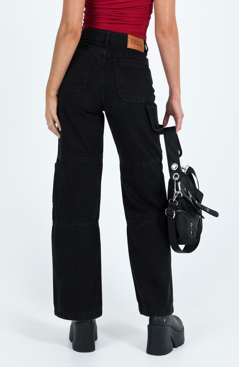 Princess Polly Thomson High Waist Straight Leg Cargo Pants, Alternate, color, 