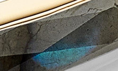 Monica Vinader Baja Facet Slider Bracelet In Gold/labradorite
