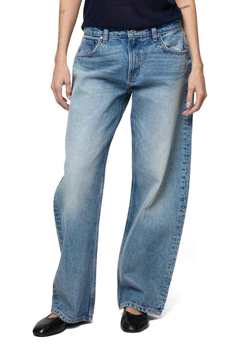 Shifter Bowed Wide Leg Jeans, Main, color, LUCA