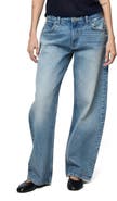 EB Denim Shifter Bowed Wide Leg Jeans