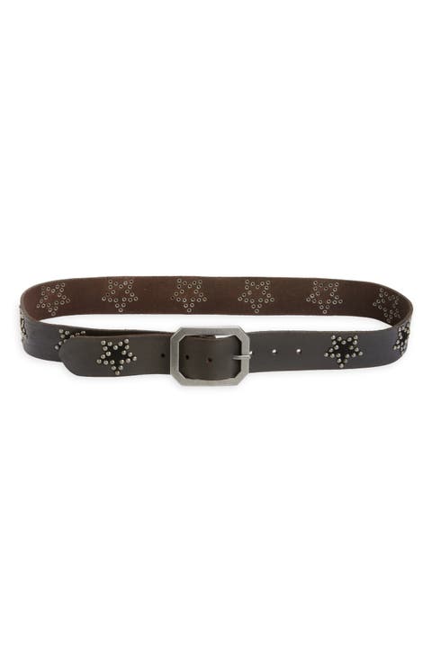 Starcrossed Studded Leather Belt