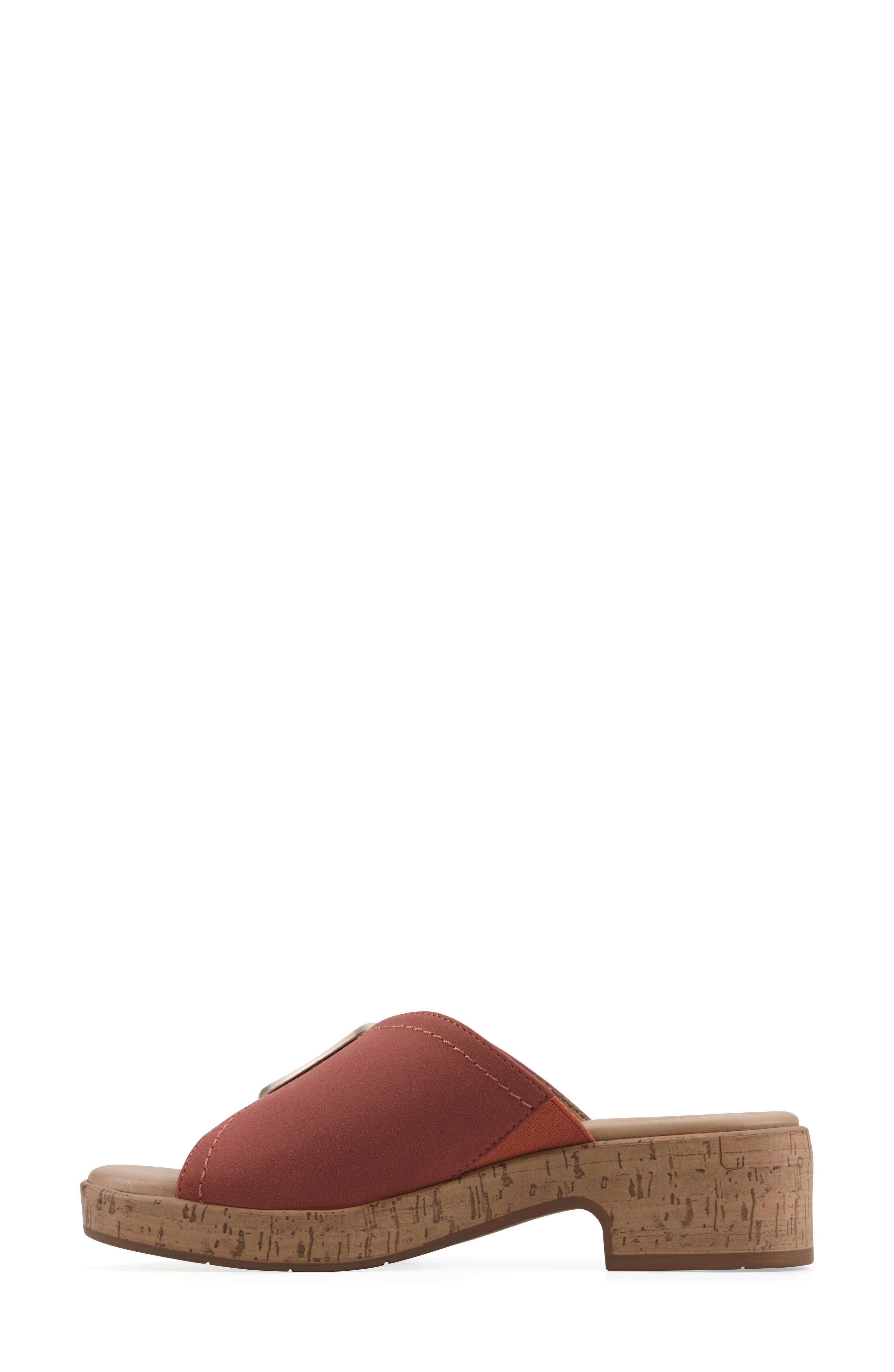 Filipia Block Heel Sandal, Alternate, color, PAPRIKA/ SUEDED/ SMOOTH