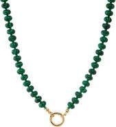 BY ADINA EDEN Green Beaded Clicker Necklace