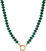BY ADINA EDEN Green Beaded Clicker Necklace