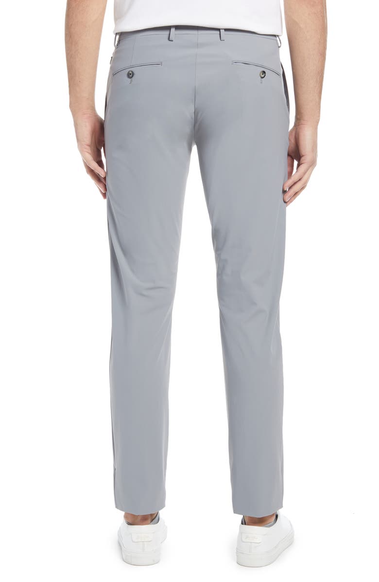 Zanella Men's Active Stretch Flat Front Pants, Alternate, color, Grey