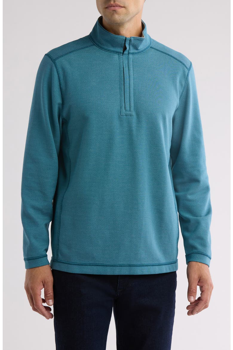 Switch It Up Reversible Quarter Zip Sweatshirt, Main, color, SUMMER NIGHT