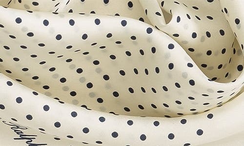Ralph Lauren Lauren Polka Dot Square Silk Scarf