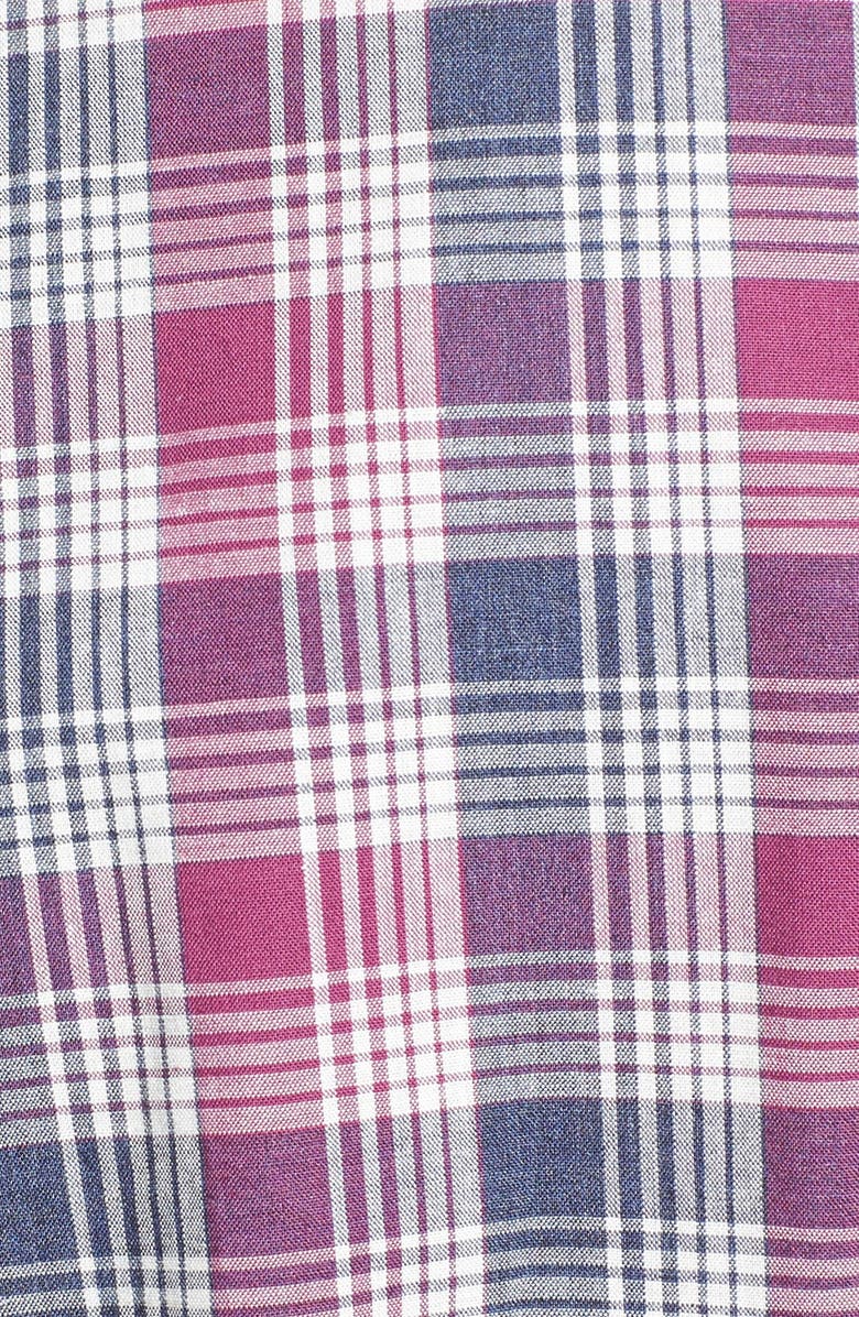 Peter Millar Regular Fit Mélange Plaid Sport Shirt, Alternate, color, 