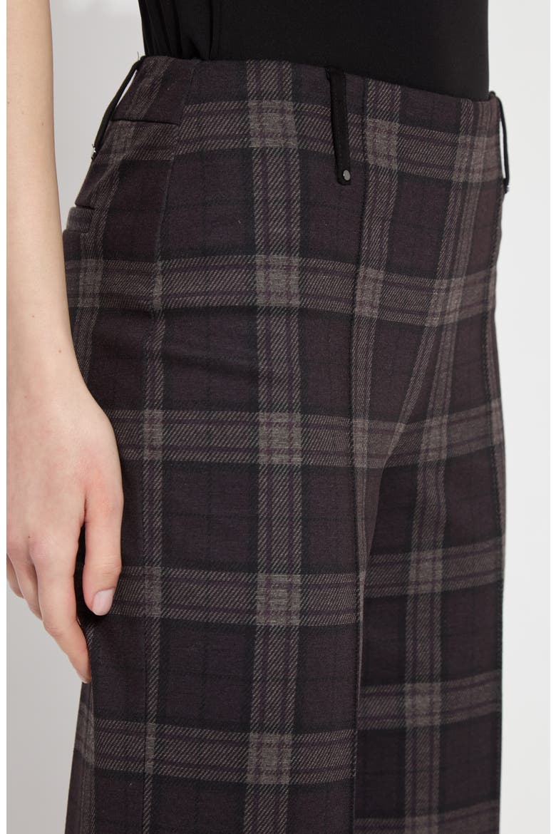 Livia Jacquard Crop Wide Leg Ponte Pants, Alternate, color, CHICAGO PLAID