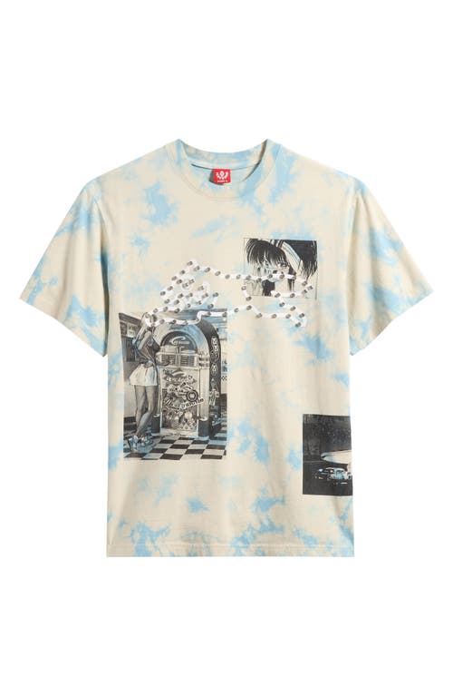 Icecream Dine & Dash Beaded Oversize Graphic T-shirt