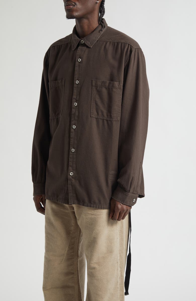 Rick Owens DRKSHDW Darkshadow Jumbo Overshirt, Alternate, color, Dark Dust