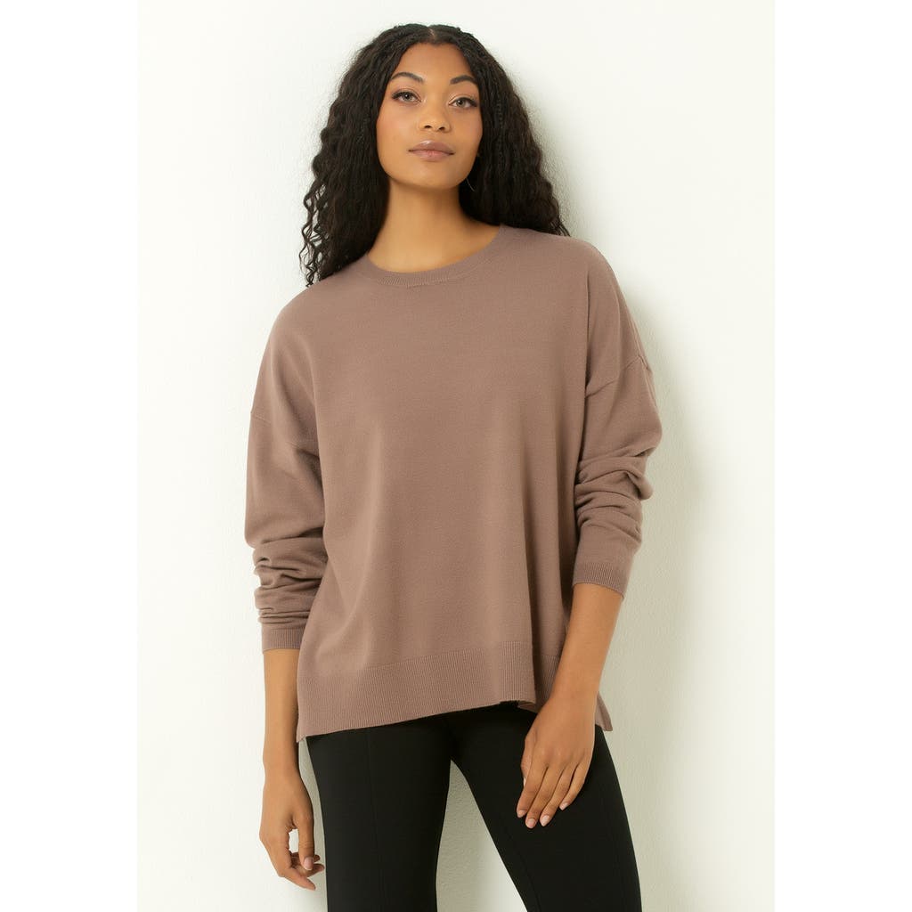 Single Stitch Relaxed Crew Neck Sweater In Multi