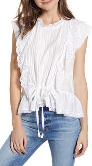 Zadig & Voltaire Toundra Lace Peplum Top