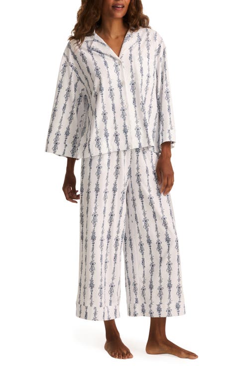 Olivia Pima Cotton Wide Leg Pajamas