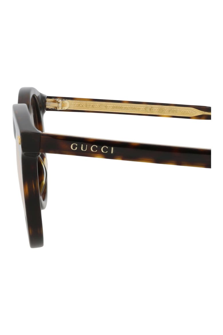 52mm Round Sunglasses, Alternate, color, HAVANA HAVANA YELLOW