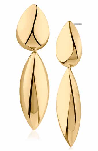 JARDIN Elongated Marquise Drop Earrings