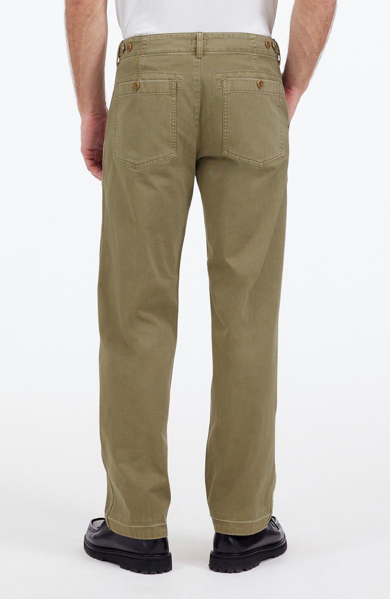 Madewell Fatigue Garment Dyed Cotton Twill Straight Leg Pants, Alternate, color, Faded Fatigue