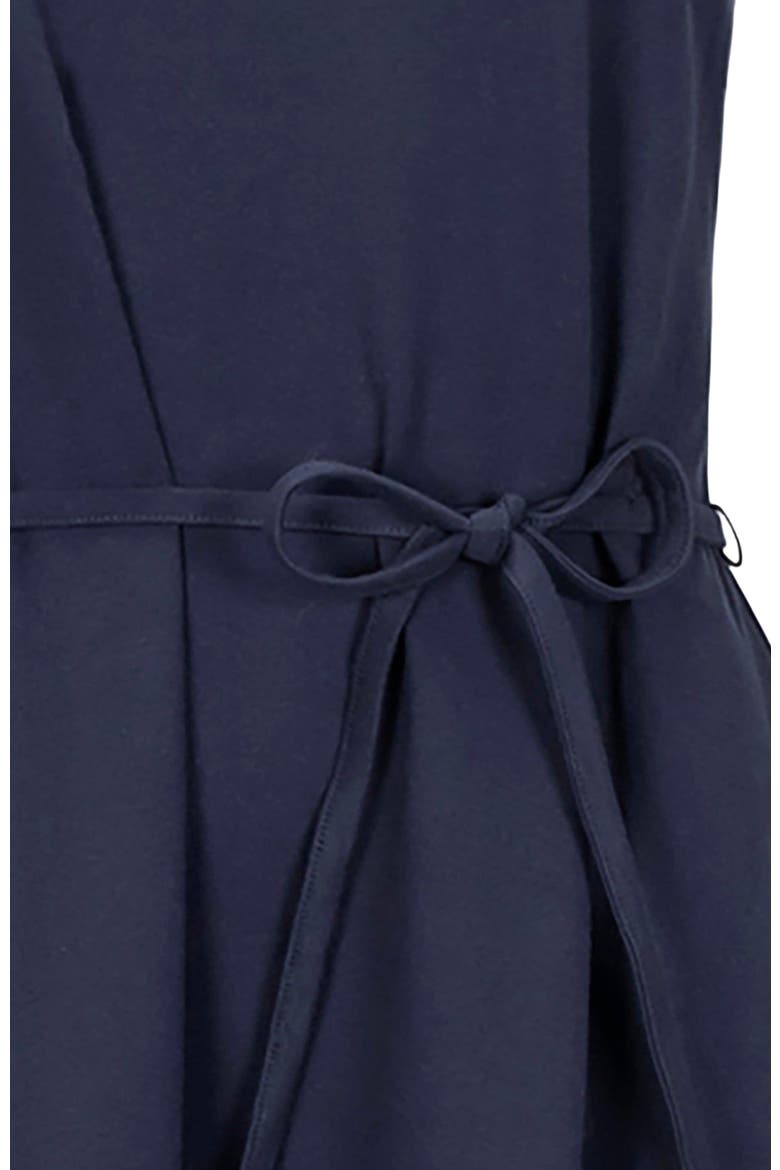 Women's Organic Knit Flounce Dress, Alternate, color, Navy Flutter Sleeve