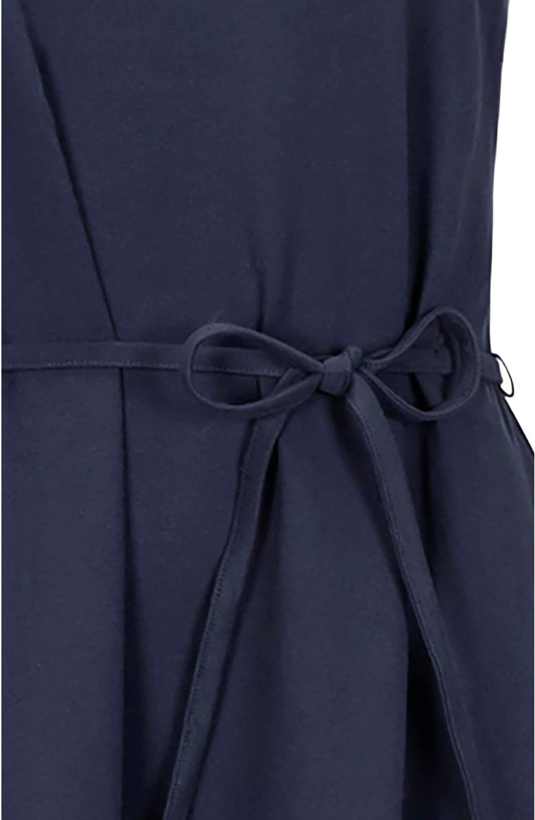 Hope & Henry Women's Organic Knit Flounce Dress, Alternate, color, Navy Flutter Sleeve