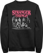 Stranger Things Men's Stranger Things Title Logo Faded Sweatshirt