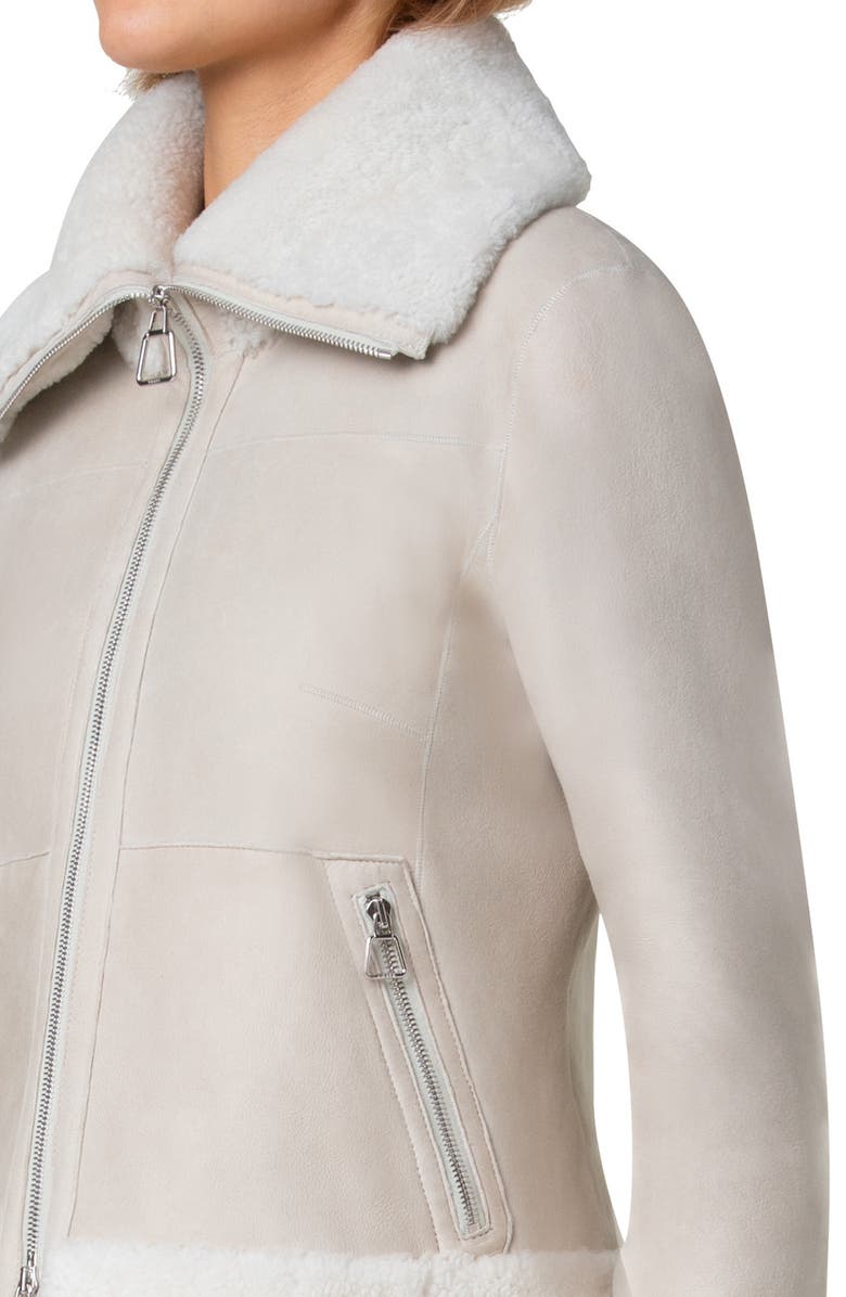 Akris Yasha Genuine Shearling Jacket, Alternate, color, 