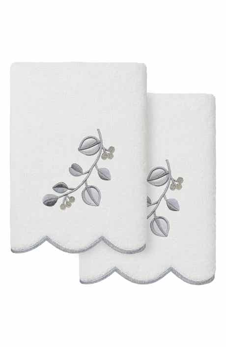 2-Piece Wild Branch Turkish Cotton Hand Towel Set