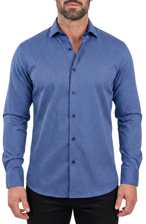 Einstein Contemporary Fit Button-Up Shirt