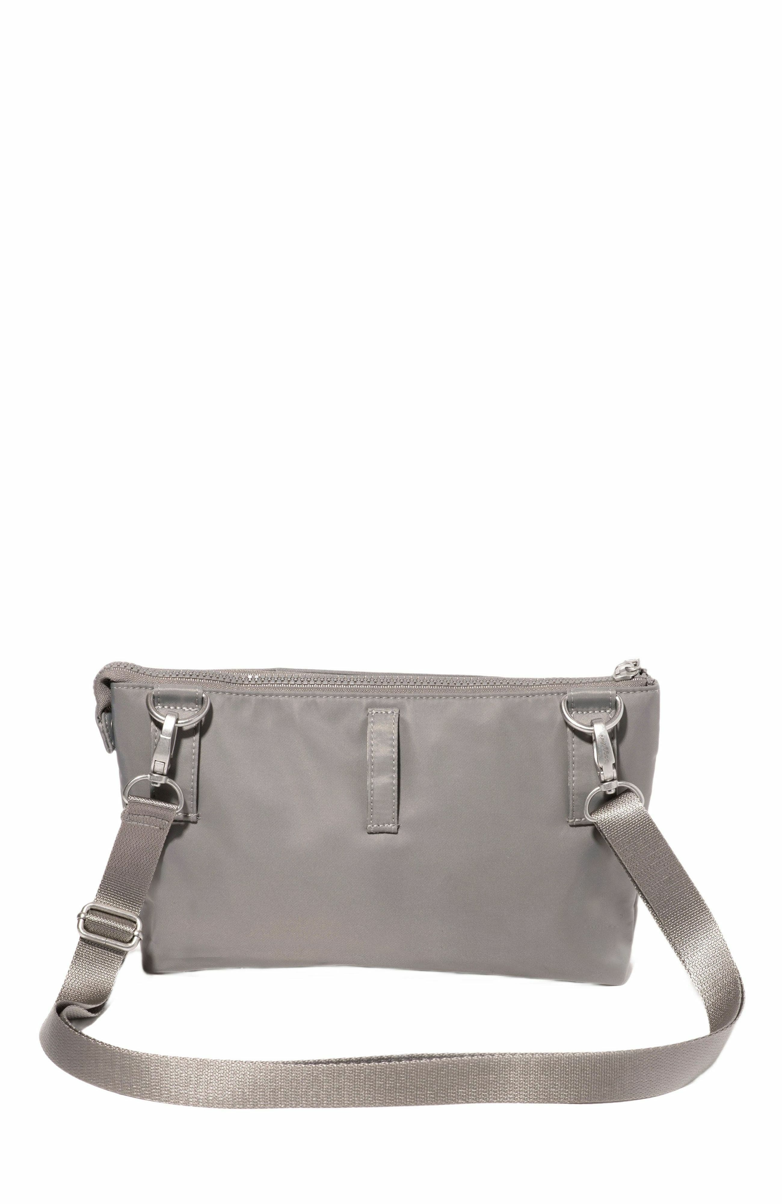 BAGGALLINI Pocket Belt Bag Convertible Crossbody Waist Pack, Alternate, color, Steel Grey Twill